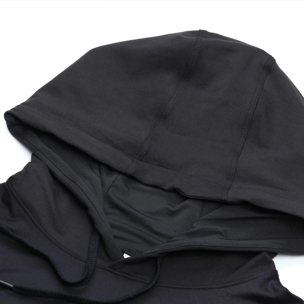 Muscle Alive Uomo Foderato Termico Felpa con Cappuccio Atletica Maglione Manica Lunga Allenamento Running Hoodies
