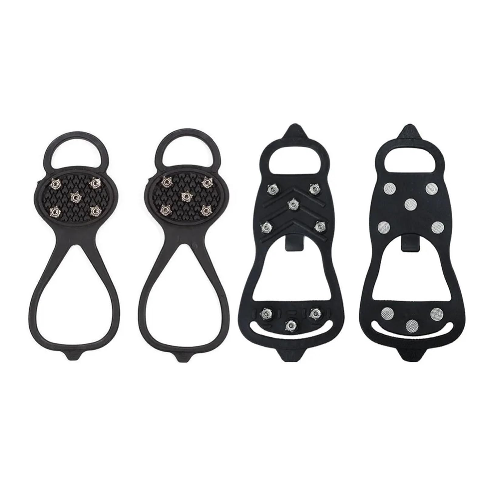 Anti-Rutsch-Spikes Klettersteigeisen, 5 Paar, 5/8-Zahn-Antirutschspikes for Outdoor-Aktivitäten Wie Bergsteigen, Schneewandern Und Skifahren