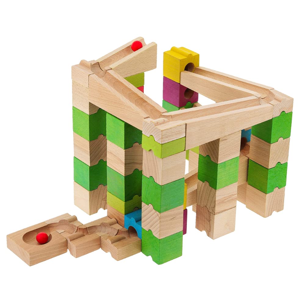 Jeujura - Marble run-68 pz set da costruzione, multicolore (J8366)