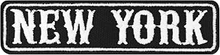 Parches ropa NEW YORK Emblema de la ciudad para motociclistas, planchar. Club de motociclistas MC de New York, Insignia adhesiva para club de motocicletas. Tamaño: 100x25 mm
