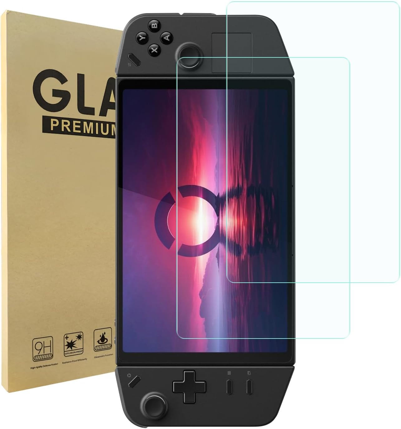 Simpeak 2 Pack Screen Protector Compatible with Lenovo Legion Go Handheld 8.8 in, Tempered Glass Screen Protectors Replacement for Lenovo Legion Go 8.8‘’, Film clear [9H Hardness][Bubble Free]