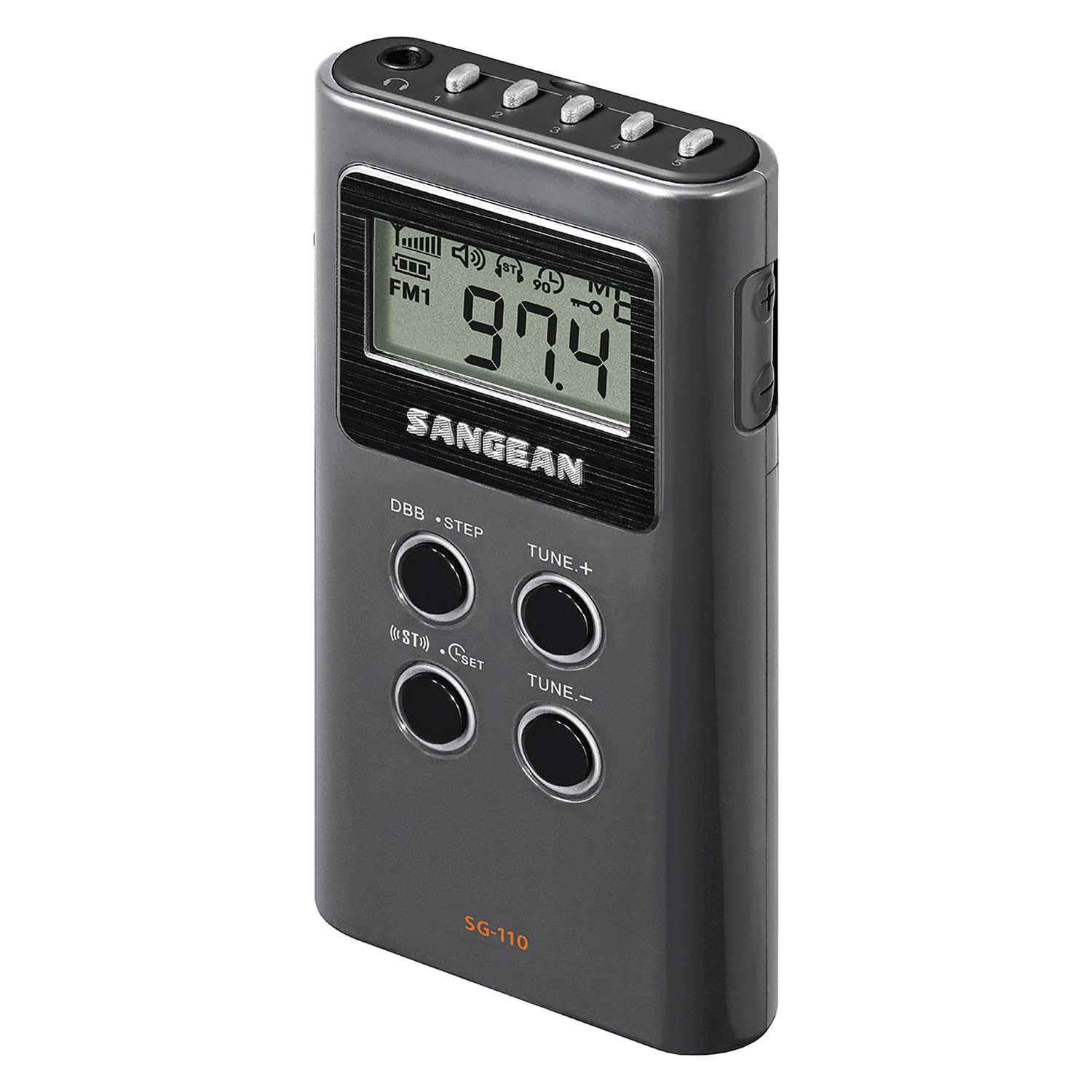Sangean SG-110 SG-110 Radio Digital portátil FM-Stereo/Am de Bolsillo