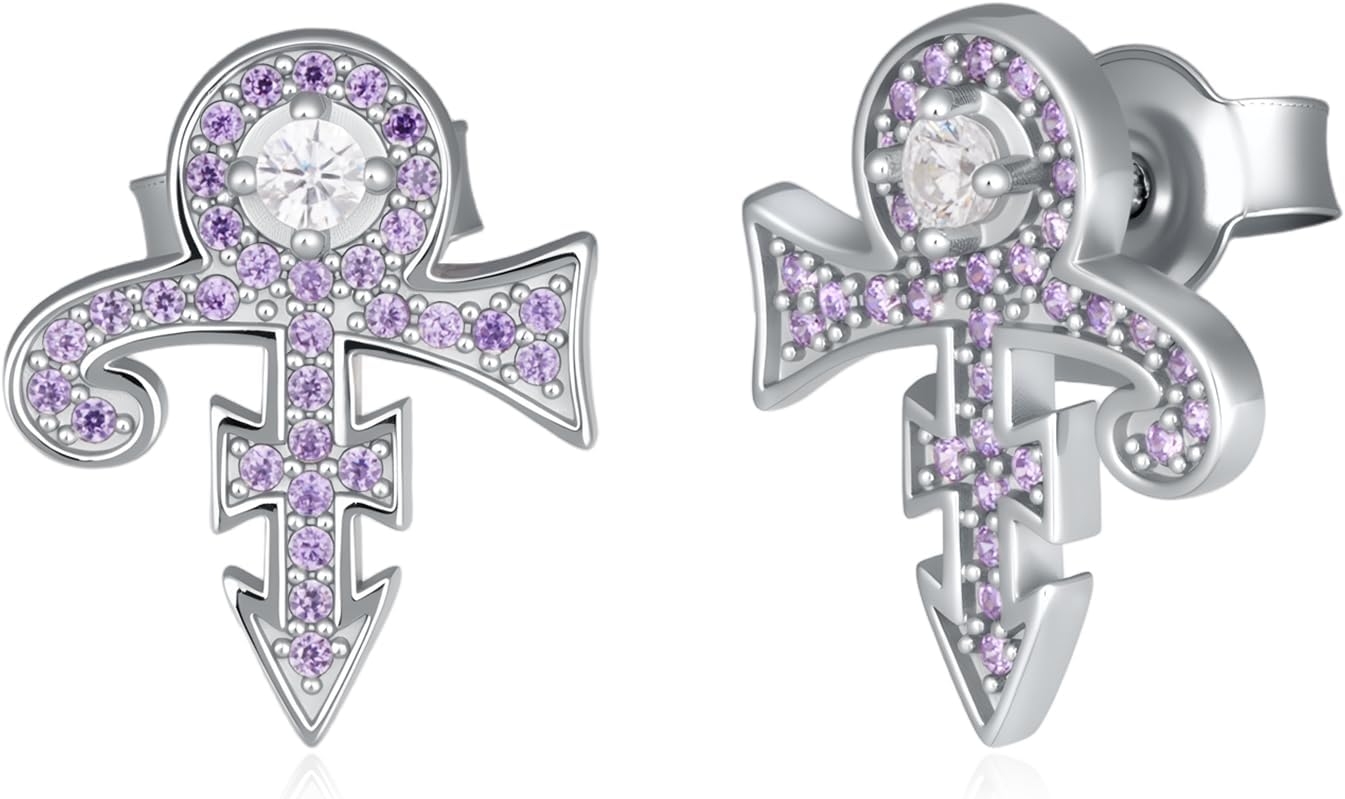 Prince Symbol Earrings 925 Sterling Silver Prince Symbol Jewelry Gifts for Women