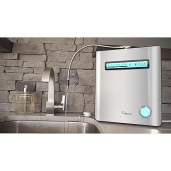 Tyent Edge 9 Turbo Water Ionizer - Dual Filtration System-Hydrogen Enhanced Water Purification - Adjustable pH Settings with Turbo Mode - Touchscreen Interface & Auto-Flow Stop - Advanced Filtration