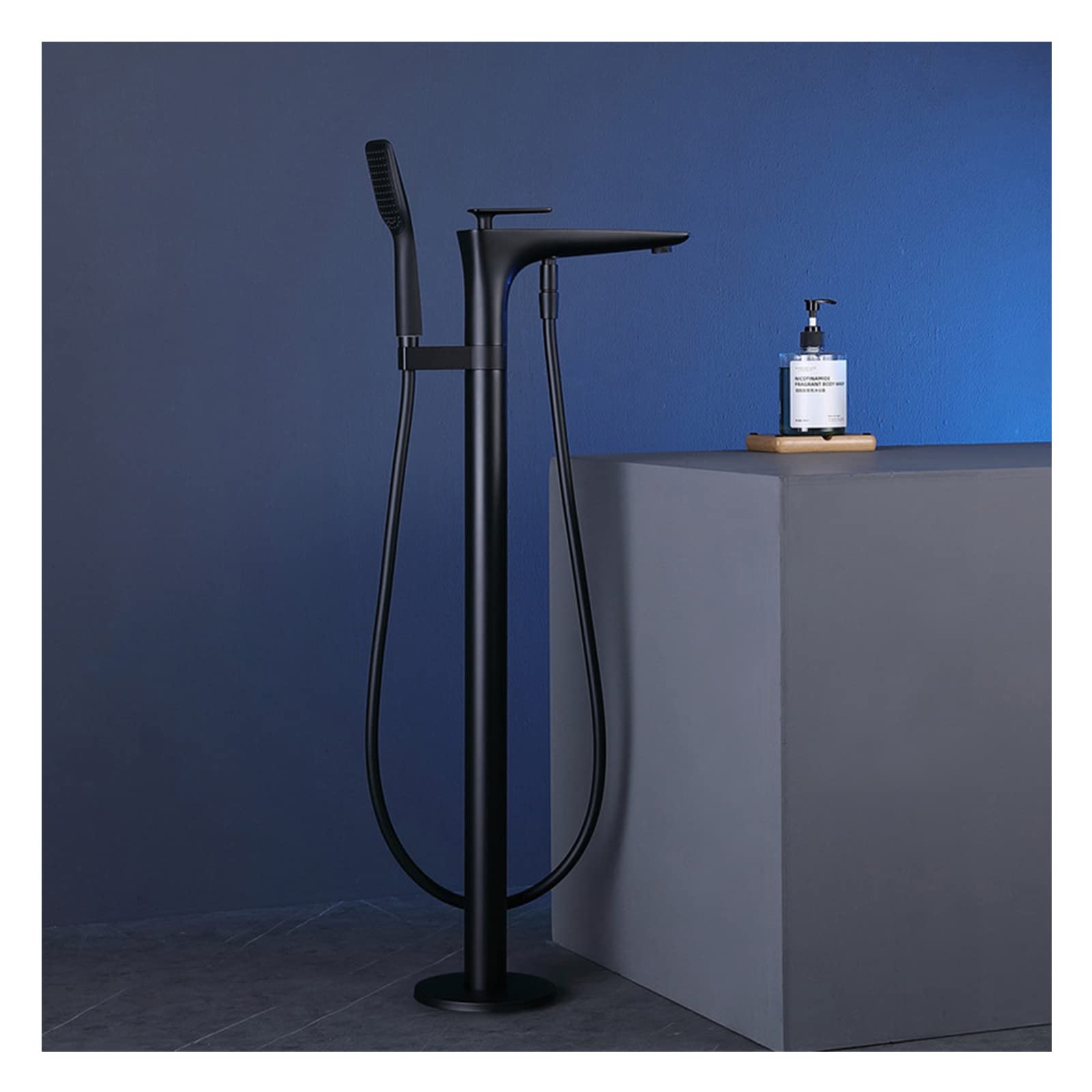Tapis de Bain Moderne LWX Solution Sol Sec avec Douche Cascade et Pommeau Mobile