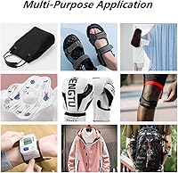 Vista 5 de Cinta de gancho y bucle para coser de 1 pulgada de ancho, 16.4 pies no adhesivas, tiras de gancho y bucle trasero para coser, cierre de tela, cinta