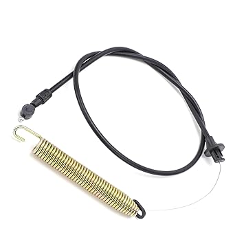 169676, Anticorrosion Deck Clutch Cable ABS Metal Wearproof Black for Repair Replacement for Poulan