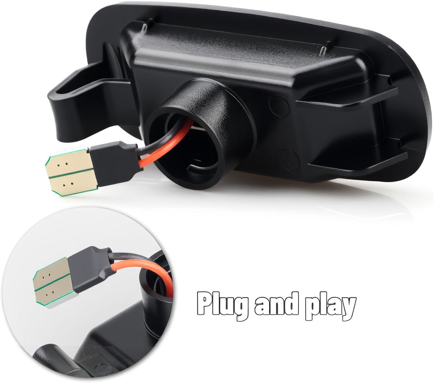 Bestview LED Dually Side Marker Lights for 2003-2009 Dodge Ram 2500 3500, White Front&Rear Bumper Fender Bed Lamp Assembly Kit accessories,Smoked Lens(Pack of 4)