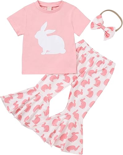 Miniatura 3 de DSORVICD Conjunto de sudadera de manga larga para bebé y niña, color verde