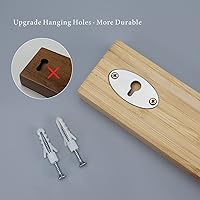 Vista 6 de KITCHENDAO Soporte magnético de bambú para cuchillos de pared de 17 pulgadas, barra de tira magnética para cuchillos, imán 50% más fuerte, solución