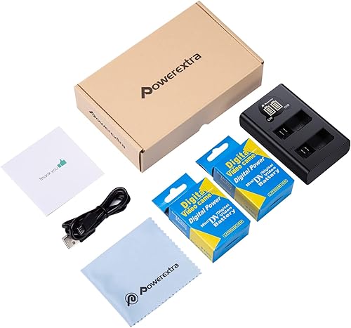 Miniatura 8 de Powerextra Paquete de 2 baterías LP E5 compatibles con Canon LP-E5 y cargador LCD de doble canal para Canon EOS Rebel XS Rebel T1i Rebel XSi 1000D