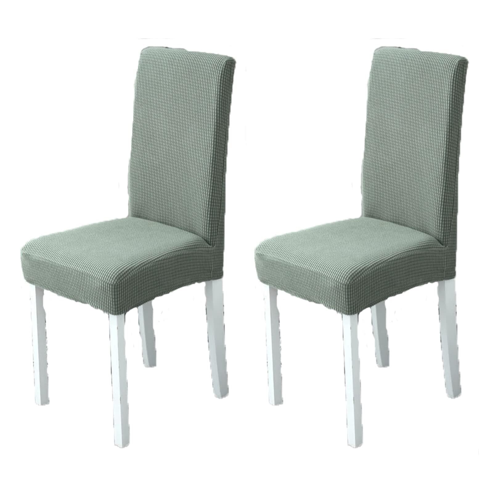 NMVAWIPT Elastic Spandex Chair Covers, Jacquard Slipcovers Stretch Removable Washable Protecter For Bar Hotel Wedding(#11,2pcs)