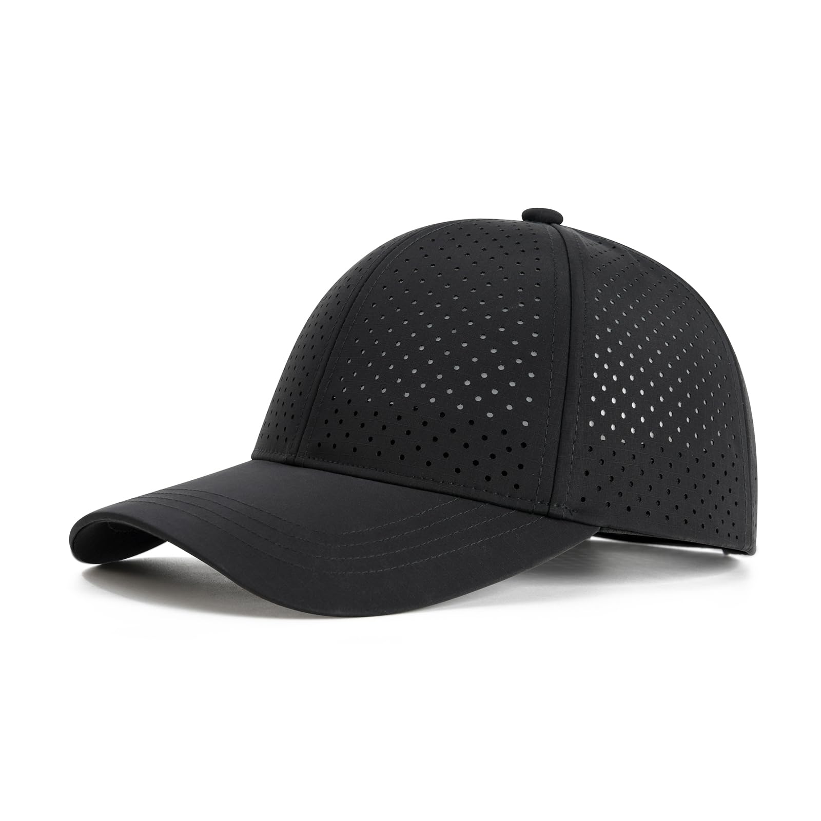 Men Laser Mesh Breathable Snapback Baseball Cap