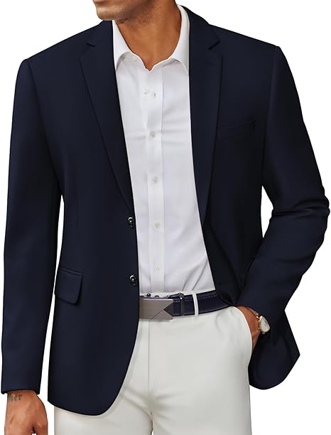 COOFANDY Men's Casual Blazer Slim Fit Two Button Lightweight Sport Coats Business Suit Jacket