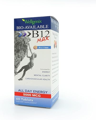 Miniatura 8 de Wellgenix Bio-Disponible Sublingual B12 Max – Formulado para Alta Absorción – Multivitamínico Nutricional B12, B6, Folato – Disolución Rápida (60
