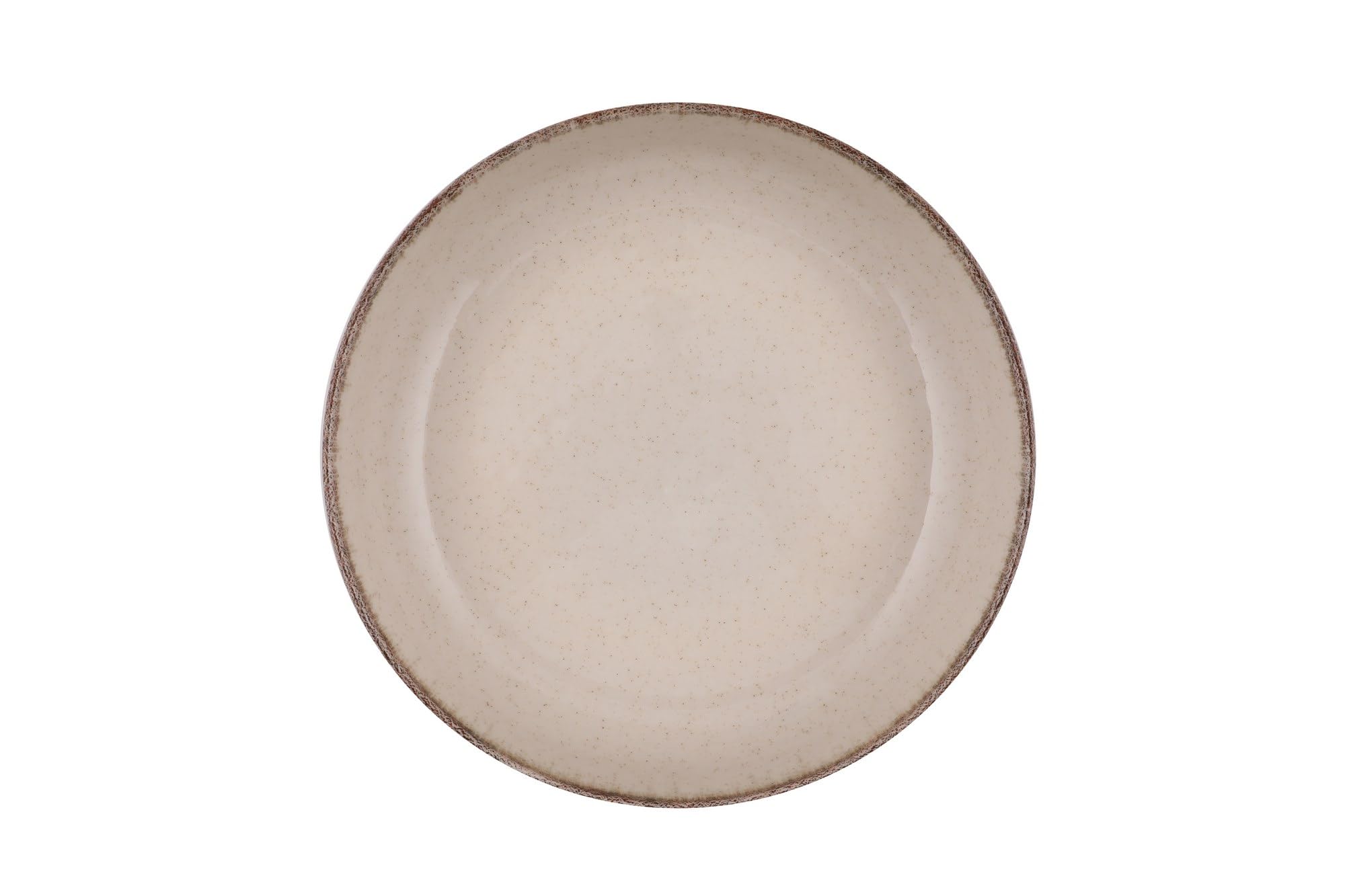 Elegante juego de cena de 16 piezas, 100% porcelana, color crema, incluye 4 platos de servicio (24 cm), platos (20 cm), cuencos (15 cm), tazas | apto para lavavajillas y microondas