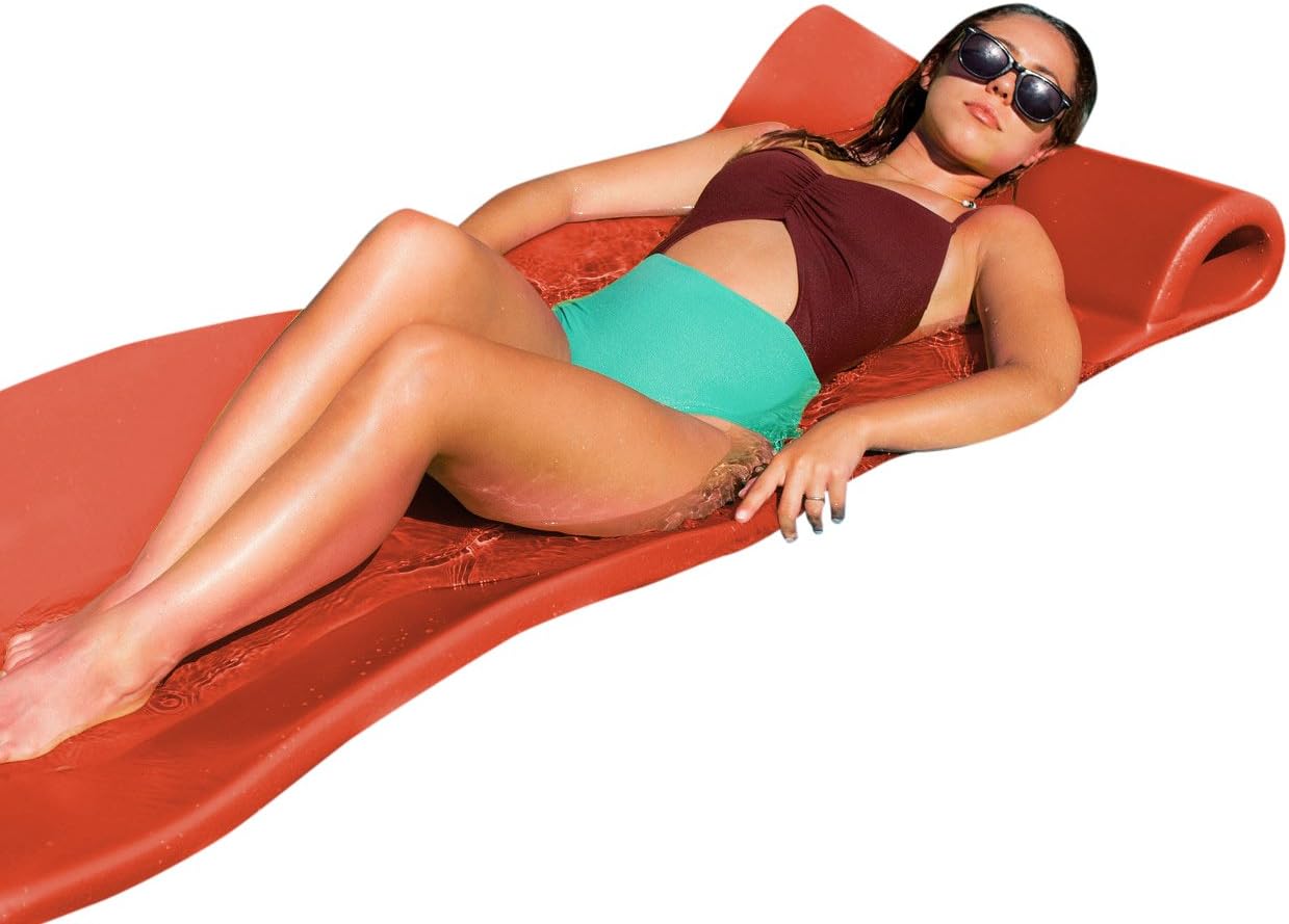 Pool Mate Large Foam Mattress Swimming Pool Float, Coral