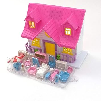Mini Dollhouse for Girls House Play Set (Small Doll House Kids )