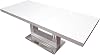 Best Master Furniture Bailey Modern Lacquer Dining Table with Extension, White