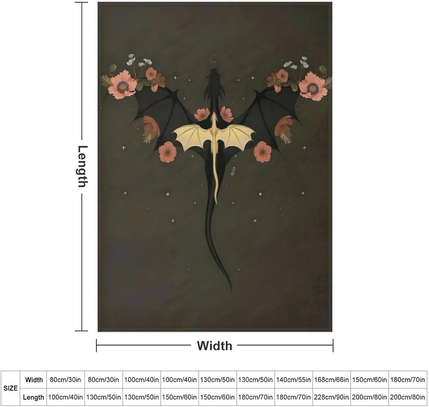 HXZY Fourth Dragon Wing Blanket Dragon Merch Gift for Teen Adult Kids Throw Blankets Book Lover Fashion Graphic Air Conditioner Blanket （give Away Canvas Bag +50pcs Stickers）