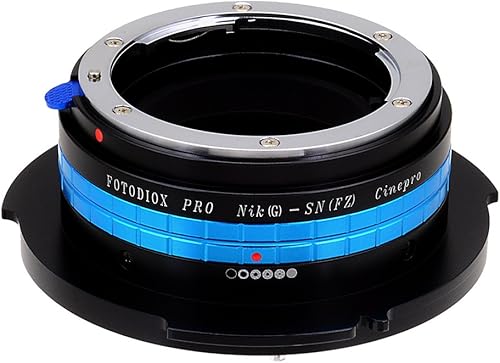 Fotodiox Adaptador de montaje de lente profesional, lente de montaje Nikon GDX a Sony FZ Mount Camera Adapter - Compatible con videocámaras de cine