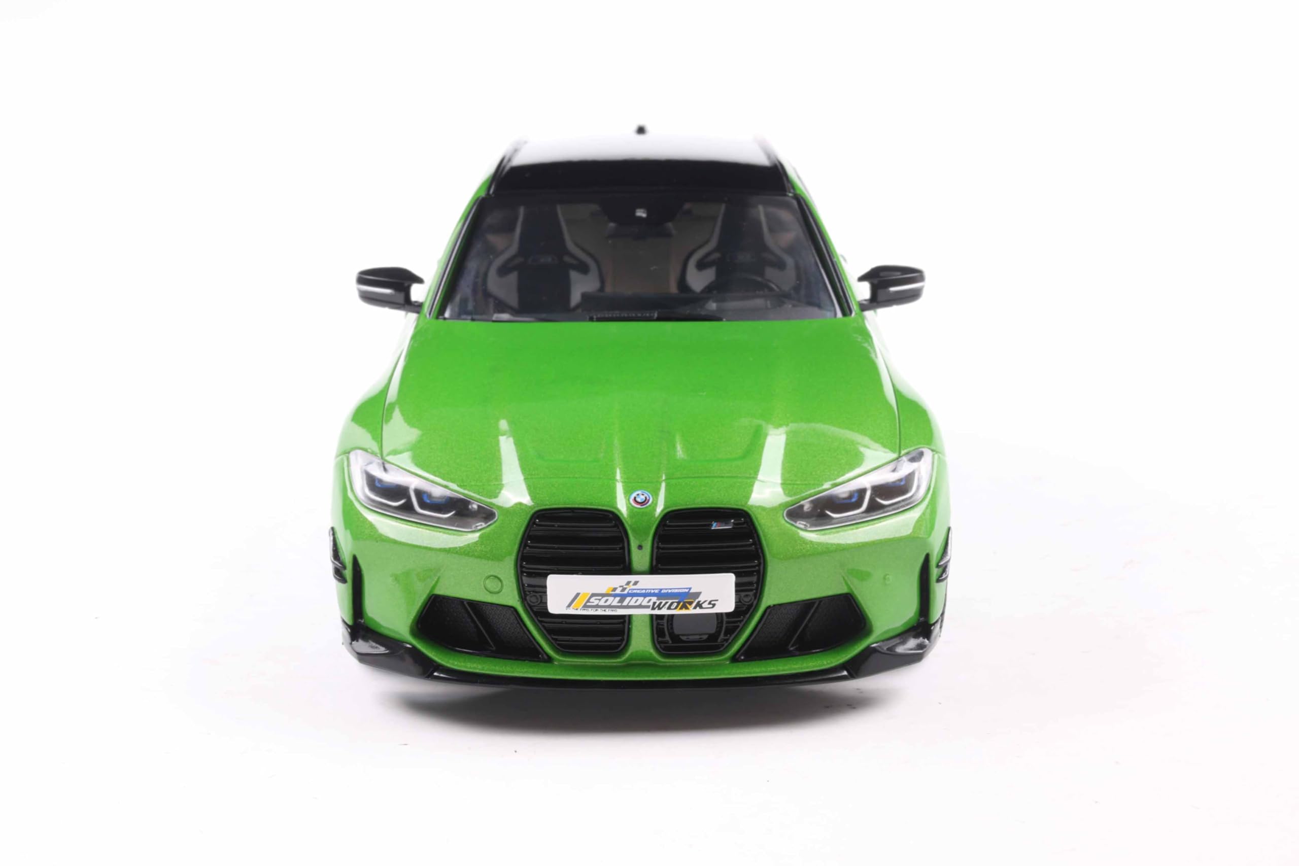 Solido BMW M3 (G81) Touring – Sportlicher Kombi mit schwarzem Dach, Kontrastdetails, Leichtmetallräder, Diecast Modellauto, Grün, 1:18
