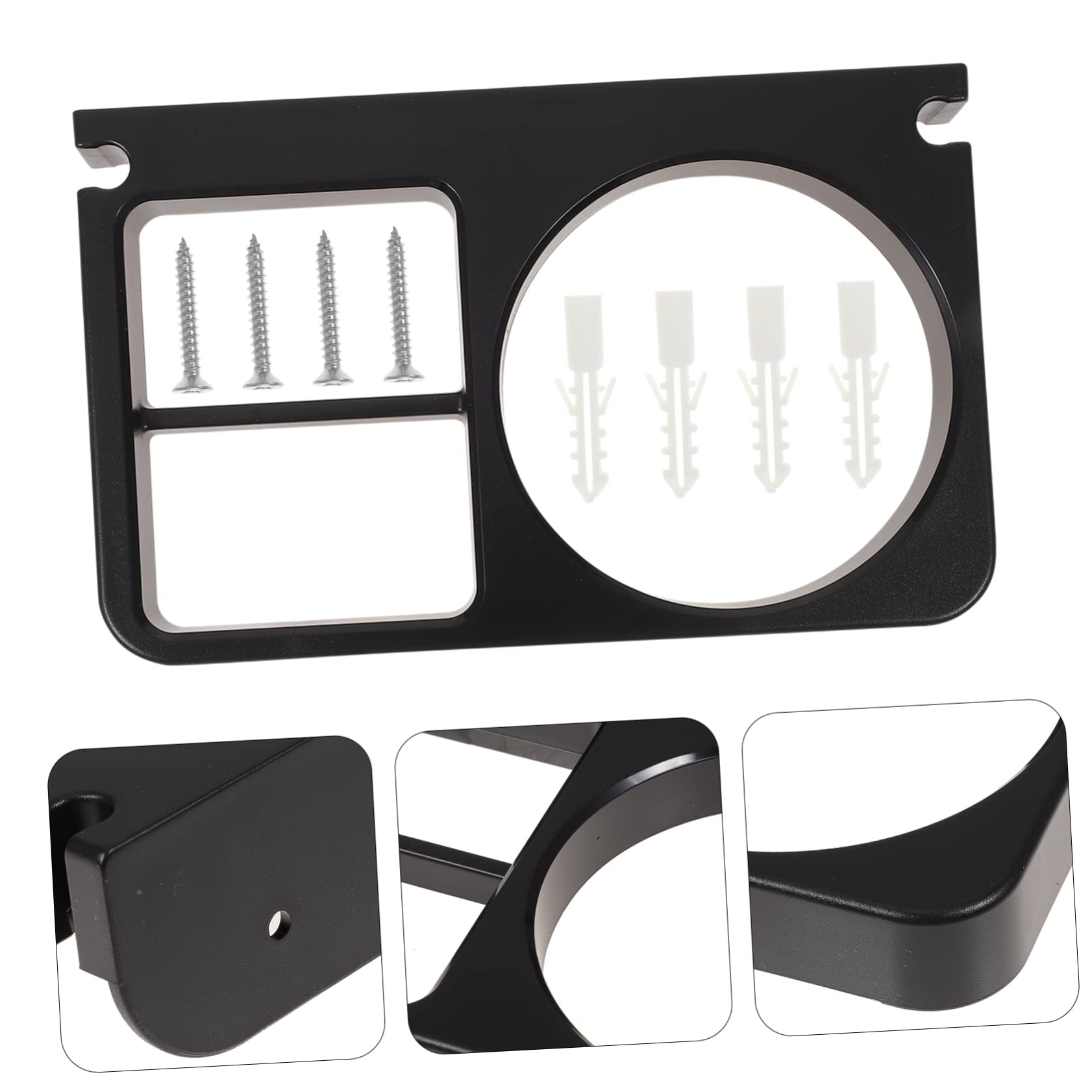 Alipis 3piezas Soporte De Secador De Pelo Montado Pared Organizador De Baño para Secadores Diseño Simple y Práctico Compatible La Mayoría De Secadores De Pelo