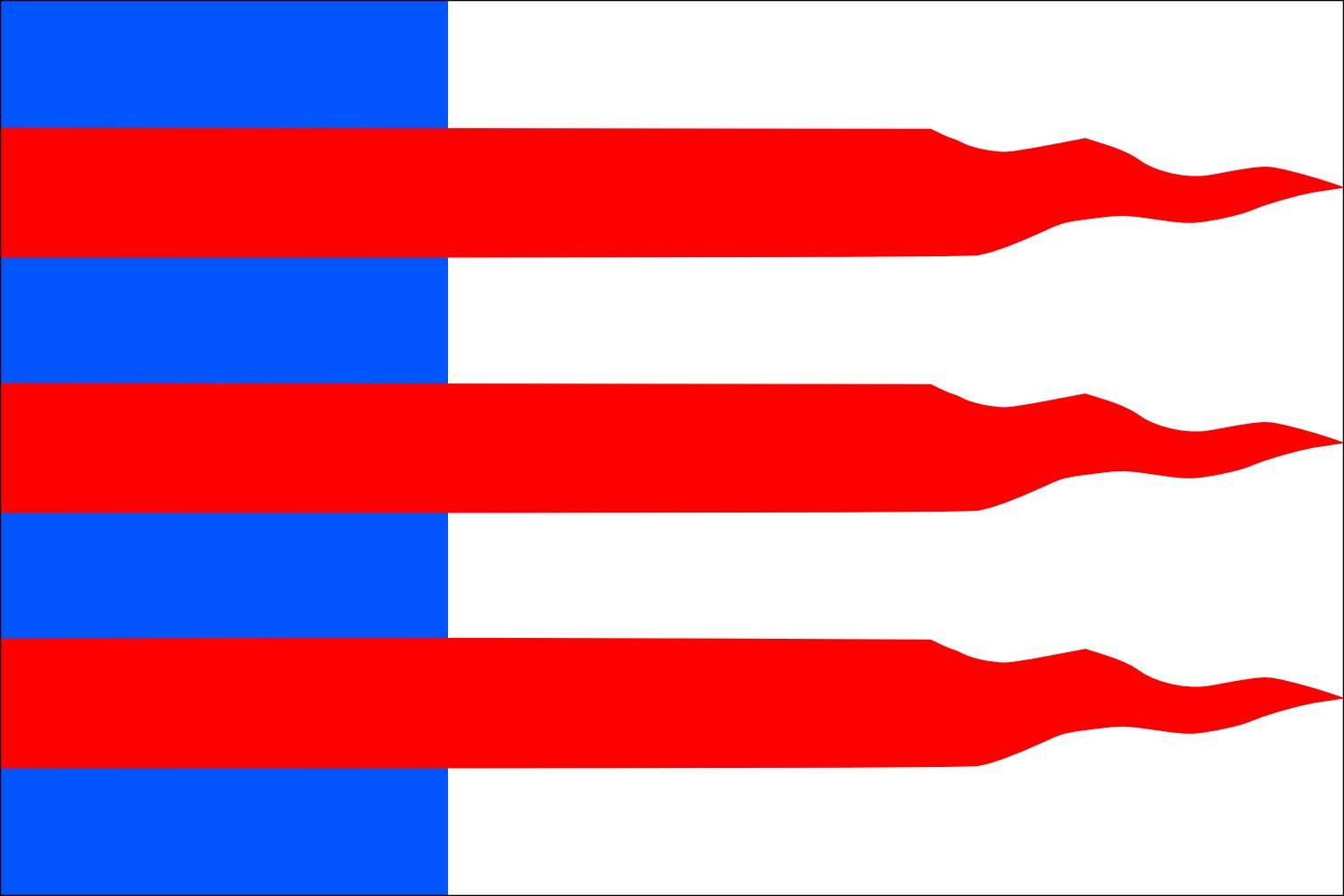 Drapeau paysage Trebivlice CZ de 1.35m² grand format pour mât