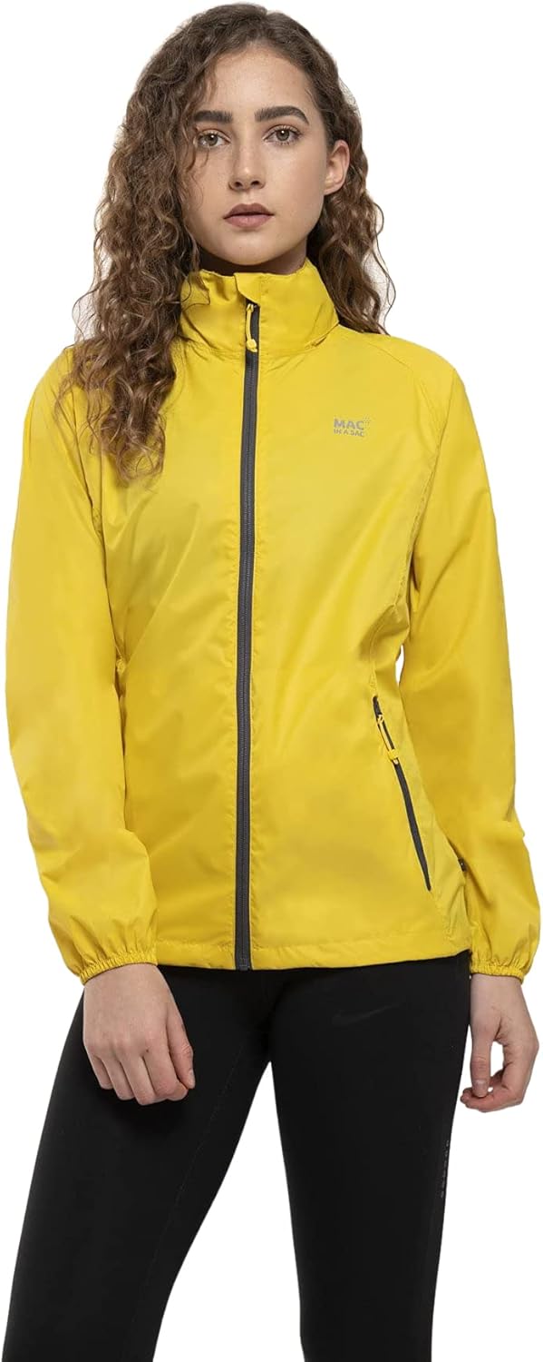 Mac in a Sac Chaqueta unisex totalmente impermeable transpirable ligera y plegable