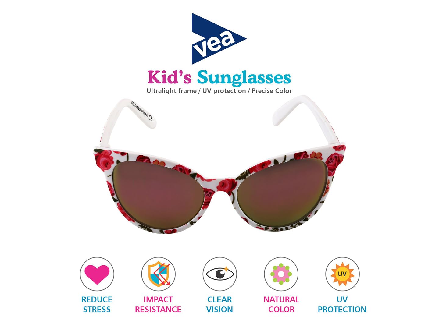 VEA UV Protected Girls Pink Rosy Sunglasses 3