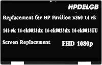 Vista 1 de Reemplazo para HP Pavilion x360 14-ek 14t-ek 14-ek0013dx 14-ek0023dx 14-ek0015TU 14-ek0097nr 14-ek0033dx N09468-001 1080p FHD LCD pantalla táctil