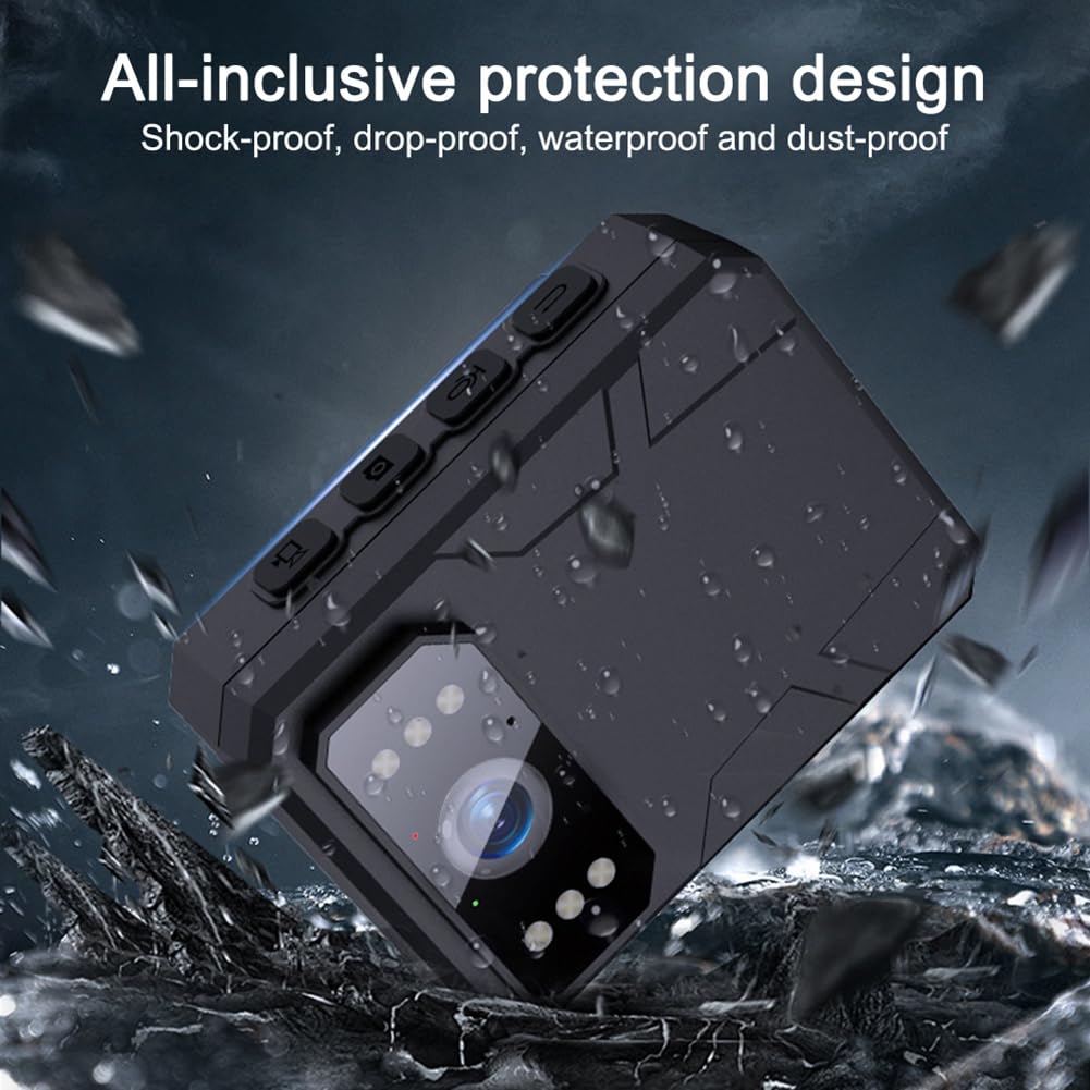 Mini Caméra Numérique 2K/4K/1080P, Enregistreur Vidéo de Sport DV DVR, Caméra Corporelle, Enregistreur de Surveillance sur Site, Vision Nocturne Infrarouge