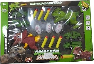 مجموعة ديناصورات للأطفال من Next Store مع مسدسات إطلاق، عربات حربية، بيض وسيارات، لعبة مغامرات وتحديات، ألعاب أكشن تفاعلية، هدية مثالية لعشاق الديناصورات الصغار