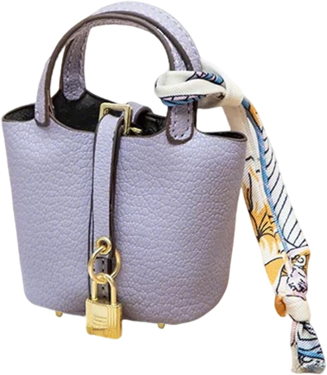 Mini Bag Charm, Cute Leather Keyring, Handbags Charm, Perfect for Women Decoration and Storage of Small Items