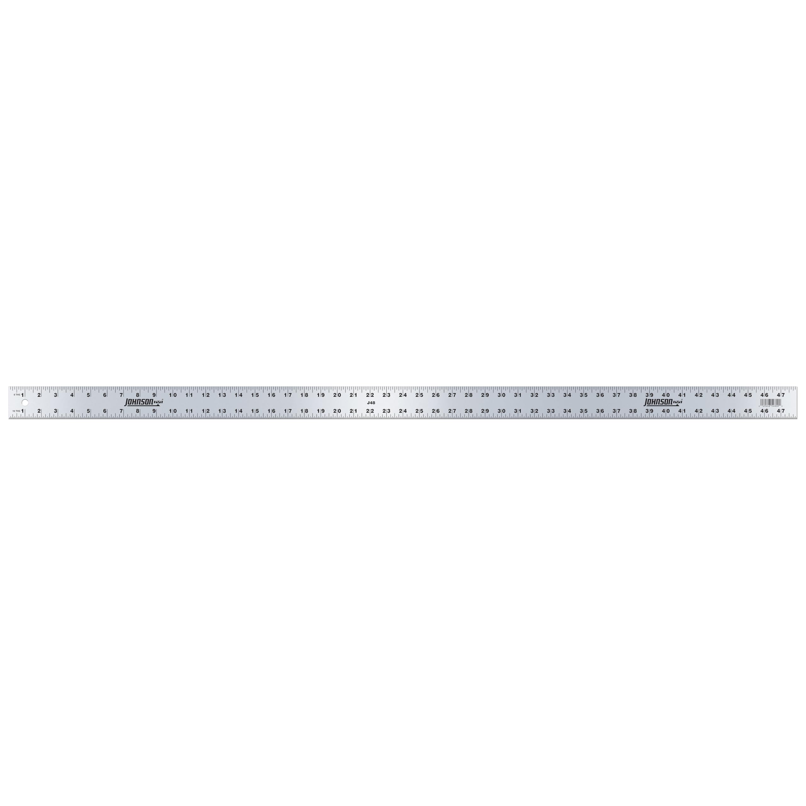 Règle de traçage Johnson J48 en aluminium 48 pouces outil de mesure droit