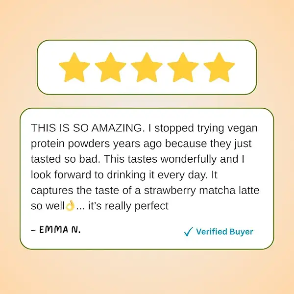 Lunar Lifts Nutrition Strawberry Matcha Latte Protein Powder - Vegan Boba Tea Protein Powder | 22g Protein with Ceremonial Grade Matcha Non-GMO, No Added Sugar & Artificial Ingredients 8