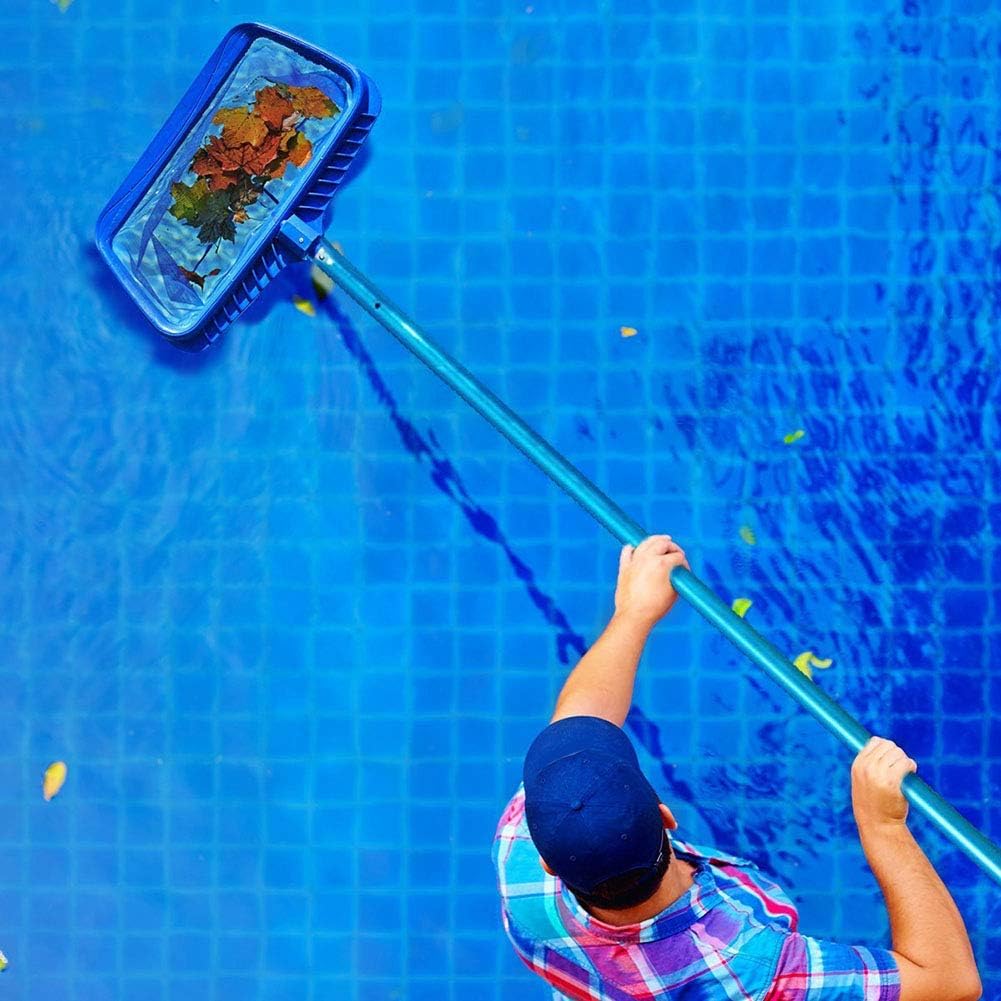 Pool Skimmer Net Leaf Rake with Deep Mesh Bag, Professional Heavy Duty Mesh, Swimming Pool Skimmer Net Tool