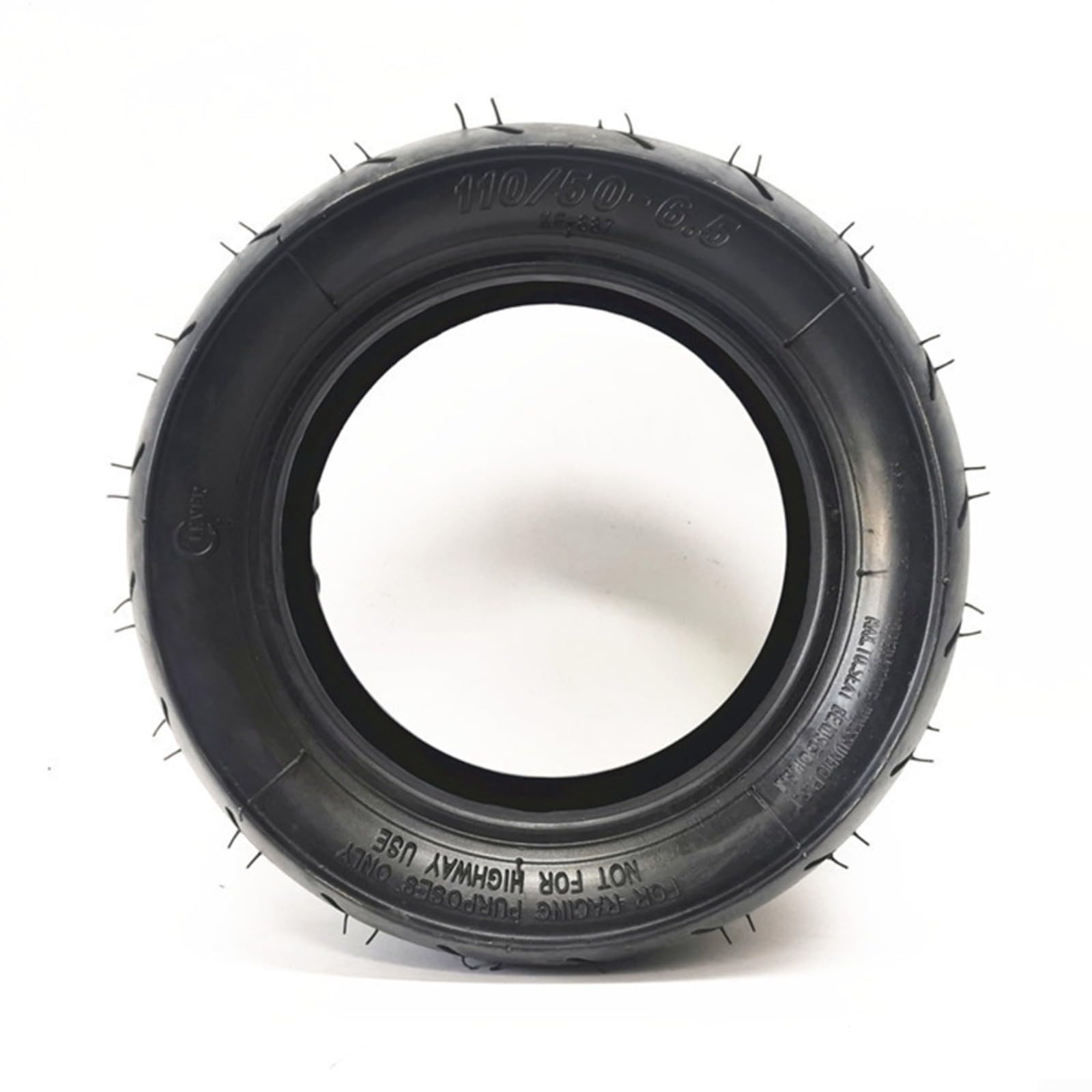 Pneumatici senza camera d'aria 110/50-65 Ruota posteriore in gomma da 11 pollici per scooter elettrico per mini moto Pocket Bike 49CC fuoristrada uso privato terreno nero