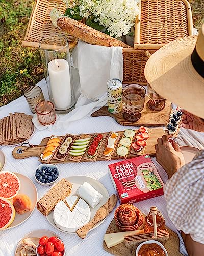 Finn Crisps Original Rye Crispbread 7oz | Thin, Crispy Rye Flatbread Crackers | Authentic Finnish Sourdough Crispbread | Whole Grain Rye Crackers [7 oz Box] - Thumbnail 5