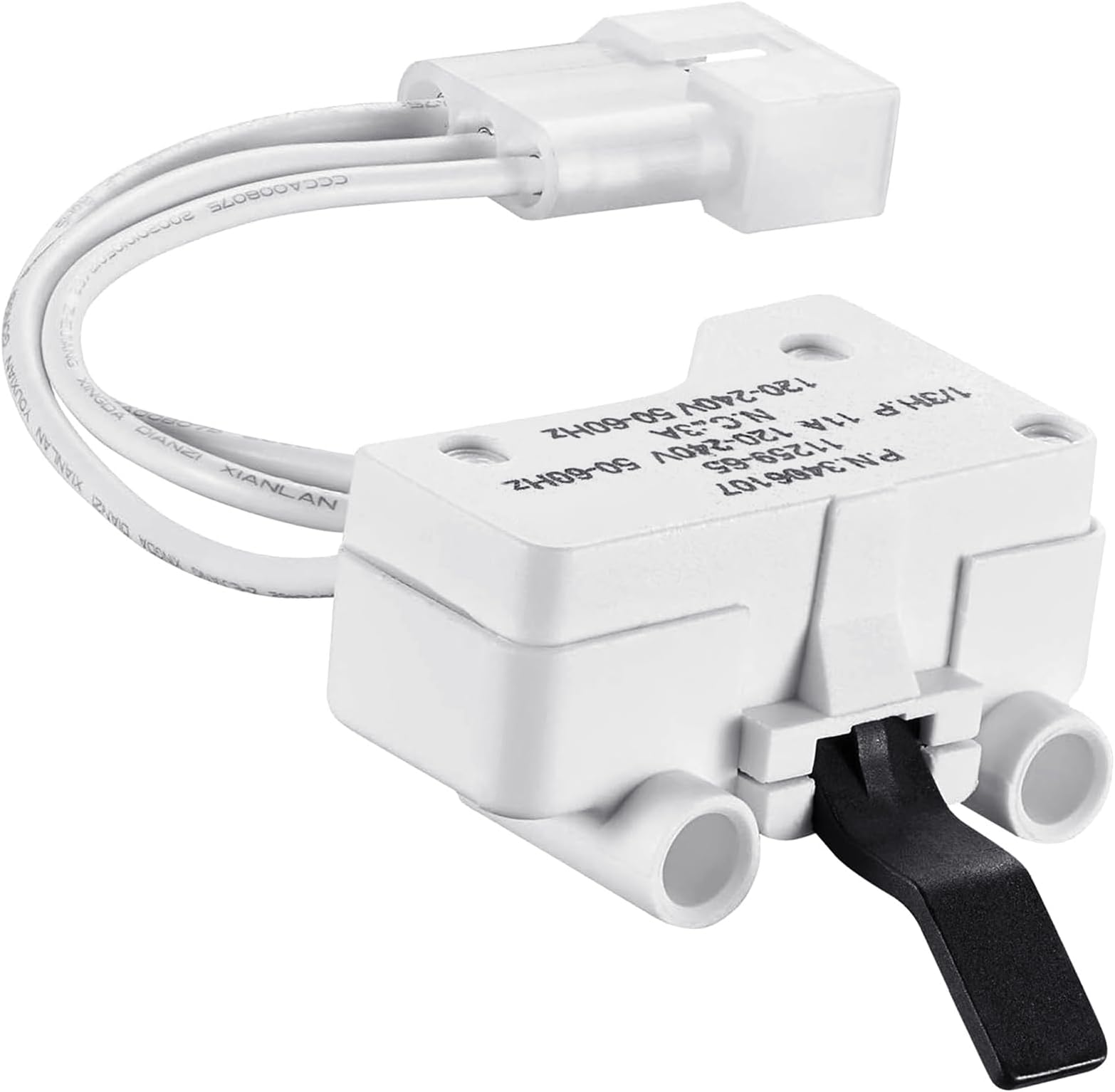 WP3406107 3406107 Dryer Door Switch Replacement Part For Whirlpool & Kenmore Maytag Dryer - Replaces 3405100, 3405101, 3406100, 3406101, 3406109, AED4475TQ1, MEDC400VW0