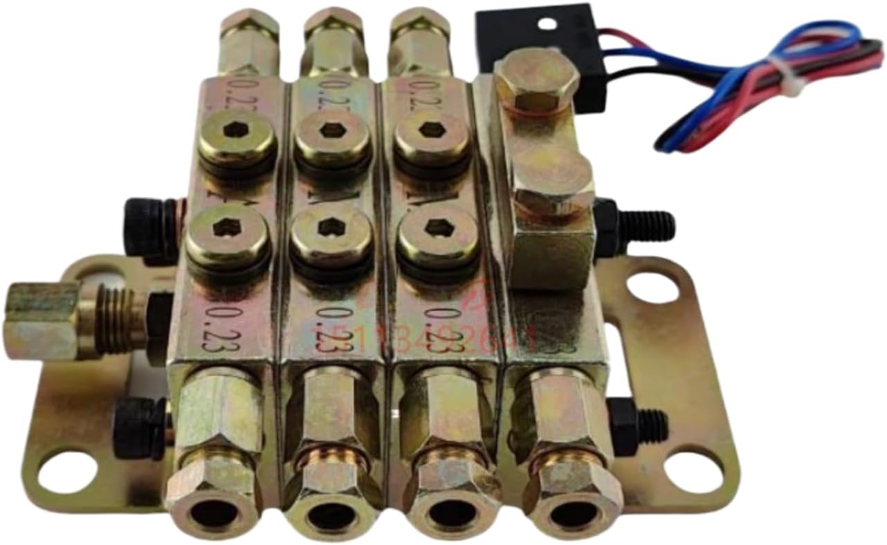1pcs JPQ1 Oil Separator Plate Type Distribution Valve(7out+Switch)