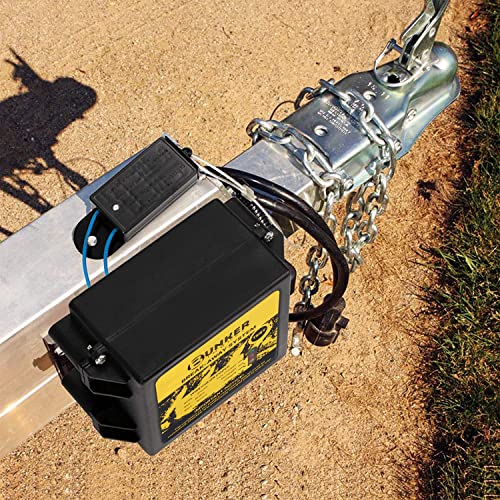 Image of BUNKER INDUST Trailer Brake Breakaway Kit with Charger, LED Display, Switch, 12V 5Ah Battery for Trailer Caravan