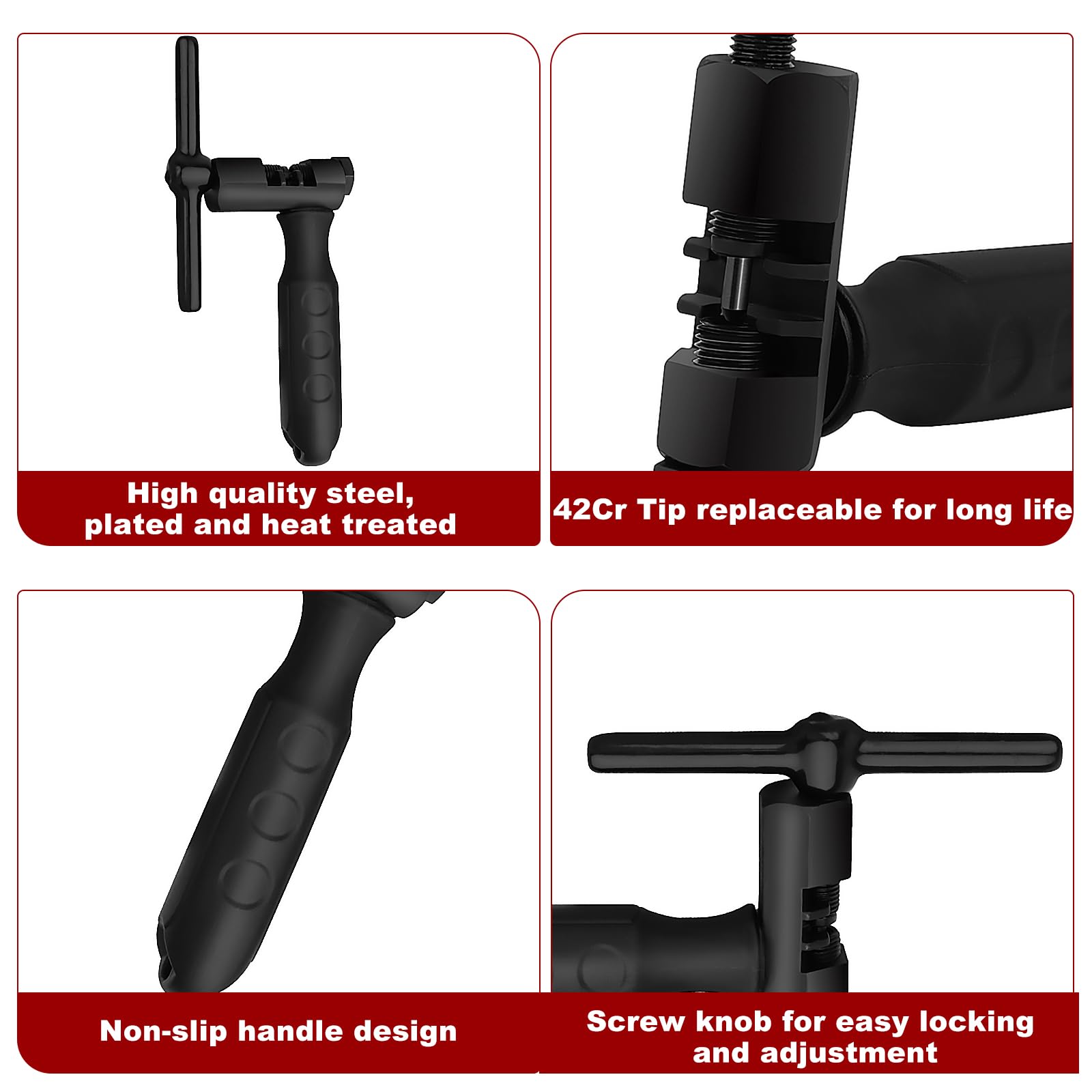 Entretien Chaîne VTT Dérive-Chaîne QUARKZMAN Pour Vélos Et Motos - Compatible Chaîne 04C/25# Avec - Outil Pro Pour Réparation Et Démontage Goupille 2mm Entretien Chaîne VTT Dérive-Chaîne QUARKZMAN Pour Vélos Et Motos - Compatible Chaîne 04C/25# Avec - Outil Pro Pour Réparation Et Démontage Goupille 2mm