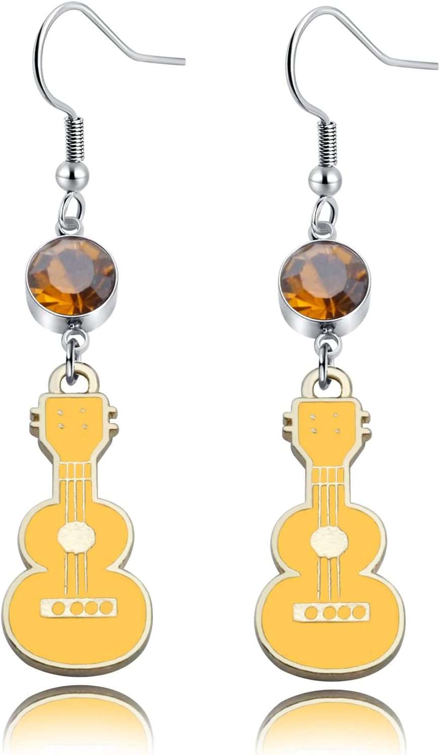 Guitar Earrings Music Lover Gifts Guitar Earring Guitar Charm Music Teacher Gifts Music Themed Jewelry Gifts for Him Her