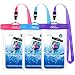 Produktbild MoKo 3 Pack Universal Handyhülle, wasserdichte Hülle Handytasche Tragegurt für iPhone 11/11 Pro/11 Pro Max/X/8 Plus/8/7/6S Plus, Samsung Galaxy S10/S10 Plus/S10e/S9+/S9 - Magenta + Blau + Lila
