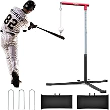 Baseball Swing Trainer with Real Leather Baseball