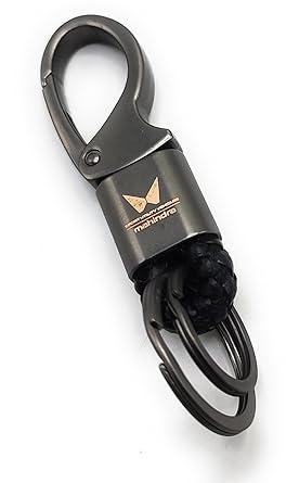 Zinc Alloy Fob Keychains Leather Key Chain Sturdy Metal for Cars mahindraa Key Chain ()