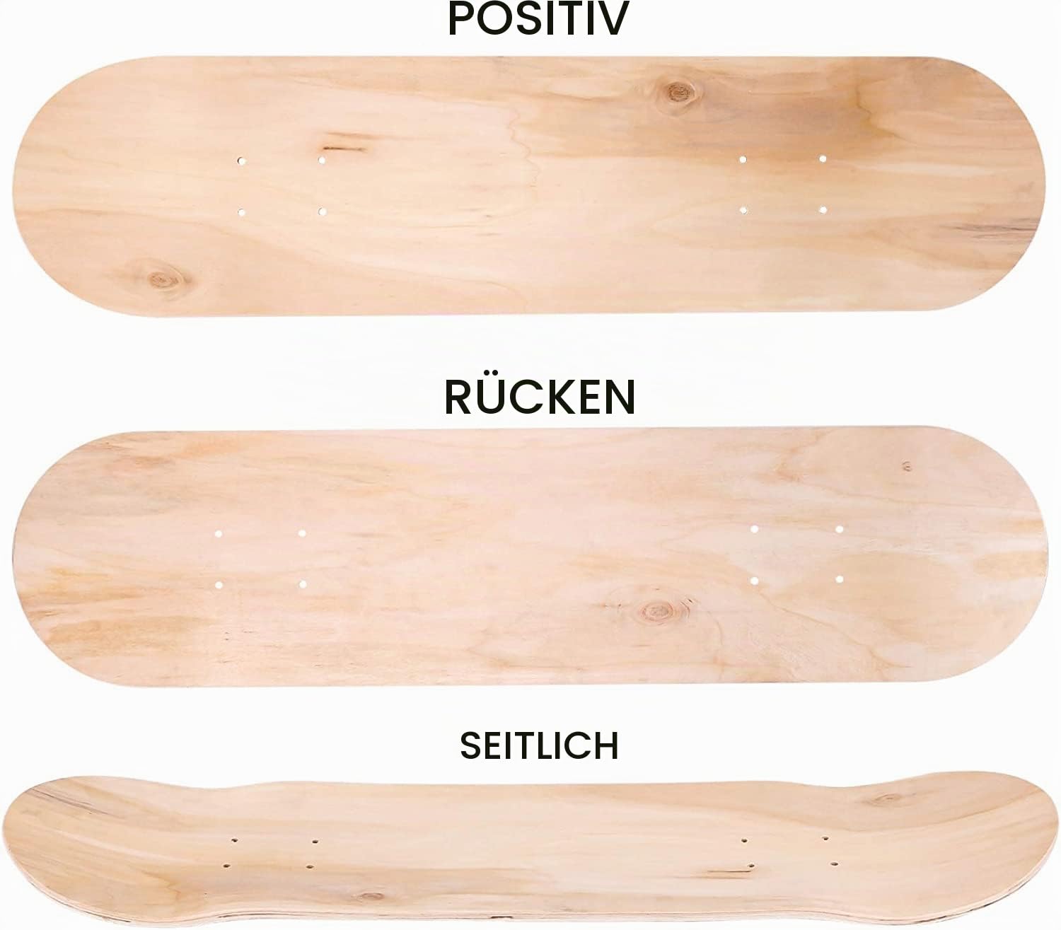 8 8 Schicht Ahorn Doppelt Concave Skateboards Natürliche Skate Deck Board Skateboards Tisch Ahorn