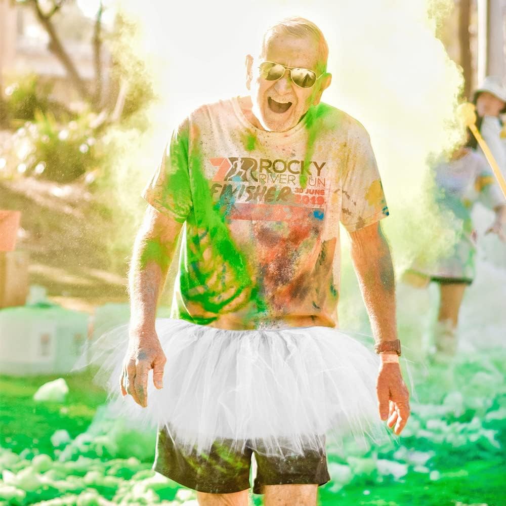 3 Pack Women Teens Adult Tutu Skirt, 5 Layers Puffy Classic Tulle Tutus Skirts for Women Ballet Run Party Halloween Costume - Image 8