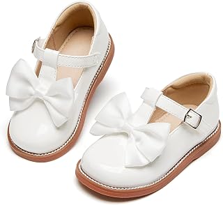 Todder Little Girls Oxford Shoes Kids Mary Jane Flat T-Strap School Uniform Party Dress Shoes